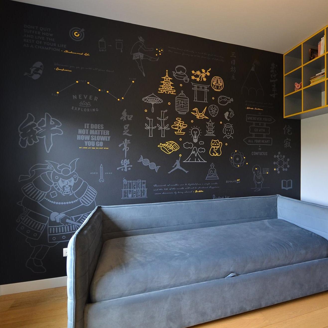 Piešinys vaiko kambaryje