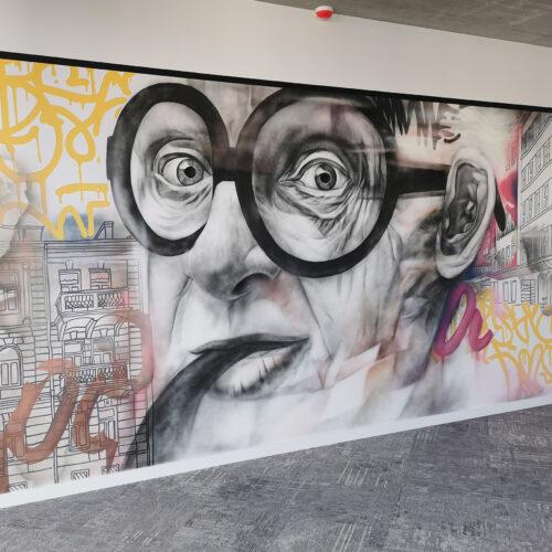 gatvės menas interjeras