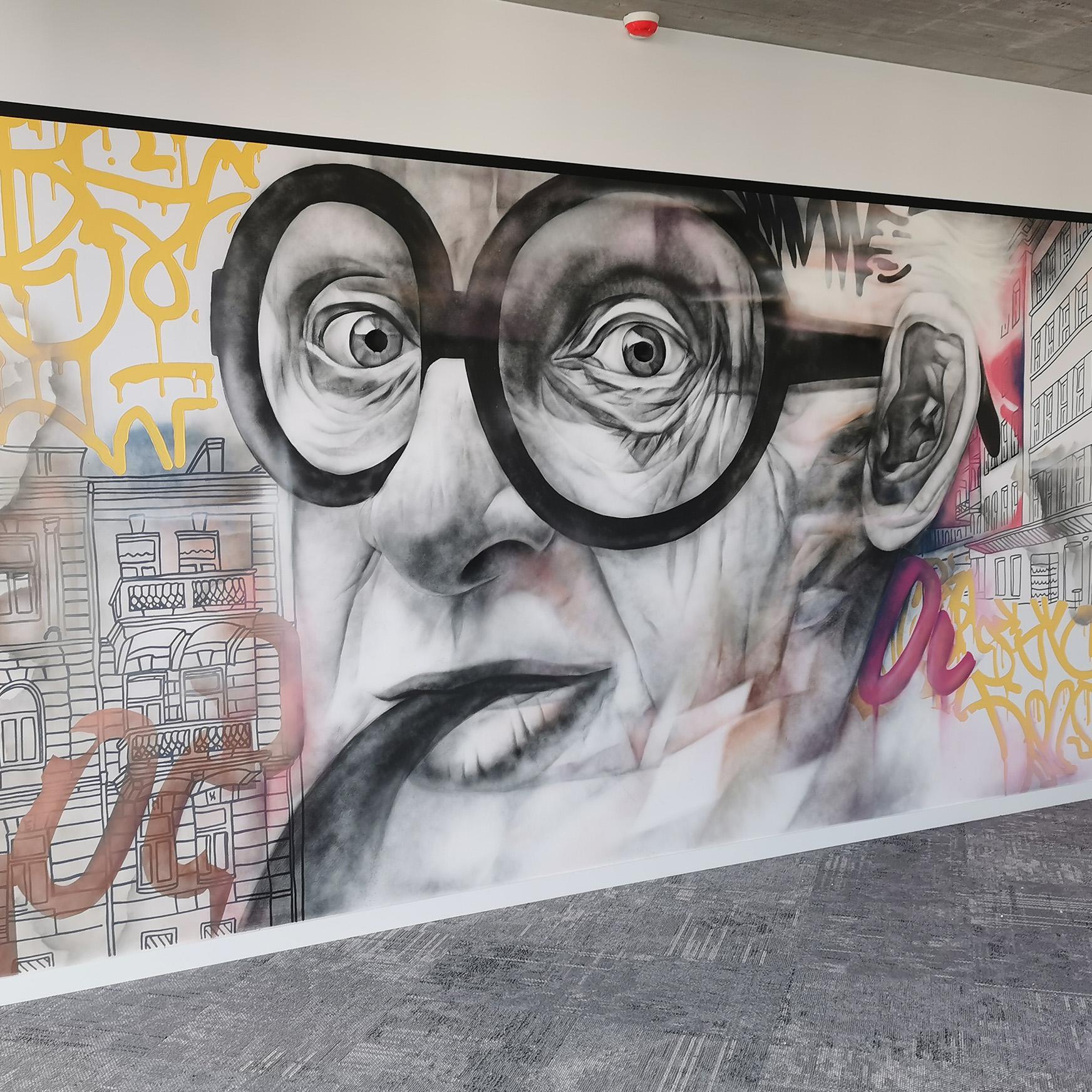 gatvės menas interjeras